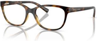 A|X Armani Exchange 53mm Cat Eye optical glasses in Tortoise at Nordstrom