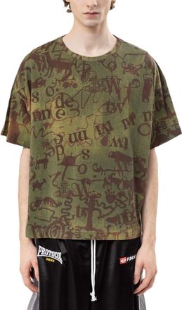 Vivienne Westwood Short-Sleeve Abstract Print Cotton T-Shirt