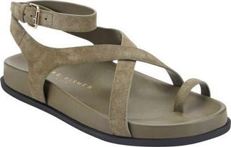 Marc Fisher Bevy Ankle Strap Sandal in Deep Green at Nordstrom, Size 5.5
