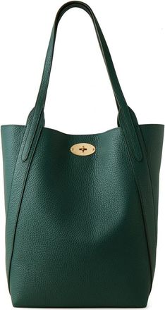 Mulberry North/South Bayswater Leather Tote in Mulberry Green at Nordstrom