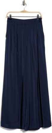 Ted Baker Pleated Front Wide Leg Pants in Classic Navy at Nordstrom Rack, Size 14