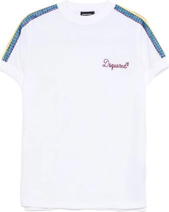Dsquared2 T-Shirt - Heren - T-shirts - Wit - XL - Katoen - Tops