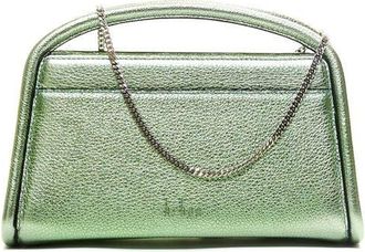 Behno Lex Mini Metallic Accordion Crossbody in Metallic Green at Nordstrom