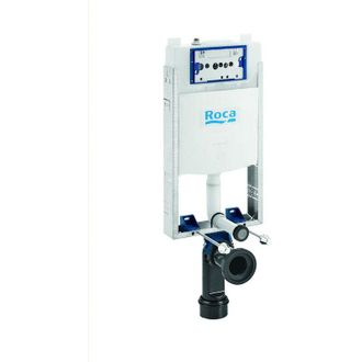 Roca Basic Wc One Compact - Bastidor Con Cisterna Compacta Empotrable Con Doble Descarga Para Inodoro Suspendido Roca