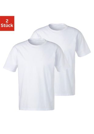Bench T-Shirt BENCH. LOUNGEWEAR, Herren, Gr. XXL, weiss (wei&szlig;), Obermaterial: 100% Baumwolle, unifarben, Basic, bequem normal, Rundhals, Shirts T-Shirt, Bas