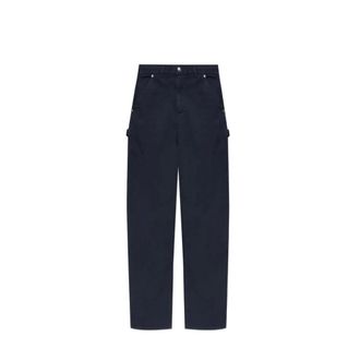 Moncler Carpenter Trousers - male - Moncler - Wide Trousers - Blue - L - Trousers