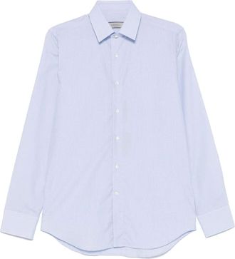 Canali Overhemd met patroon - Blauw