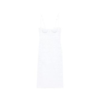 Os&eacute;ree Lace-overlay Underwired Dress