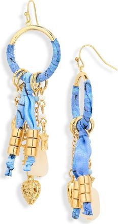 BP. Bandana Charm Drop Earrings in Blue at Nordstrom