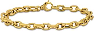 Amour 7.5mm Oval Link Bracelet in 14K Yellow Gold - 7.5 in