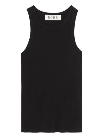 Róhe ribbed racer-back top - 001 BLACK