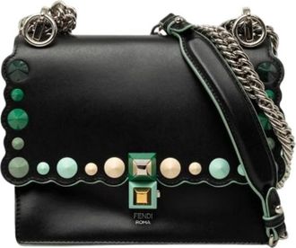 Fendi Pre-owned Vintage Crossbody Bag - Dames - Vintage Schoudertas - Zwart - ONE Size - Leer - Vintage