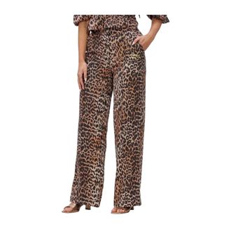 Harper & Yve Holly PA 101 Wide Broeken - Dames - Wijde Broeken - Bruin - S - Broeken