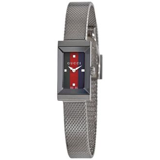 Gucci G-rame Quartz Green, Red and Blue Dial Ladies Watch YA147510