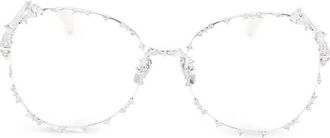 Yvmin Embellished Round-frame Glasses