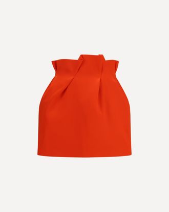 Magda Butrym Silk Mini Skirt with ruffled waist Female 36