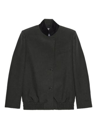 Msgm long-sleeve jacket - women - Polyester - 38 - Grey