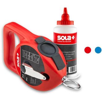 Sola Sola CLG - Set de cordoncini de impatto con il gesso, 30 metri di cordoncino de per una facile marcatura, gesso in polverede blu per una buona