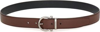 Ferragamo reversible Gancini belt - men - CALFSKIN - 115 - Brown