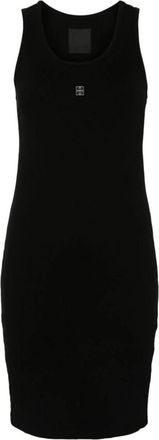 Givenchy Zwarte Jurk - Dames - Kleedjes - Zwart - S - Katoen - Kleedjes
