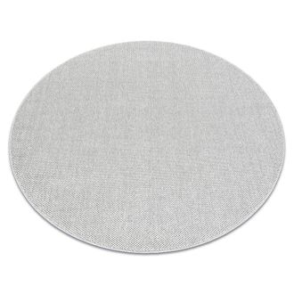 RugsX RugsX Casablanca Loom Rug in Silver | Size: 200 cm diameter