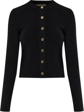 Michael Kors Cardigans, female, Black, Size: S Wool cardigan