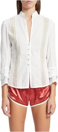 Ann Demeulemeester Dames, Blouses & Shirts, Wit, Maat: XL