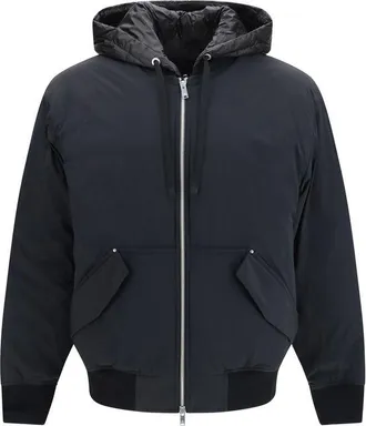 Moose Knuckles Black Nylon Full-Length Mens Jacket