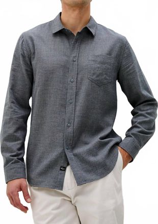 Rails Mens Wyatt Shirt In Charcoal Navy Houndstooth