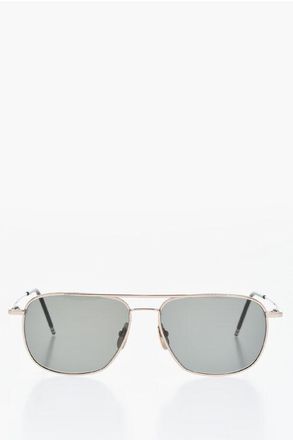 Thom Browne Occhiali da Sole Aviator con Montatura in Metallo taglia Unica