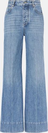 Bottega Veneta High-rise wide-leg jeans