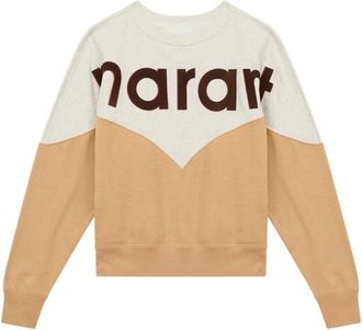 Isabel Marant Sweatshirt met kleurblokken en logo-print - Dames - Sweatshirts - Veelkleurig - 2XS - Katoen - Hoodies & sweatvesten