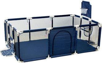 OEM Parque Infantil Para Beb&eacute;s, Color Liso, Con Barreras De Seguridad