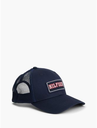 Tommy Hilfiger Mens Hilfiger Logo Patch Trucker Cap - Sky Captain