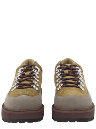 Diemme Green Padded-Collar Suede-Leather Boots
