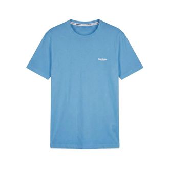 Baldinini Trend T-shirt met ronde hals - Heren - Tops - Blauw - Maat: 2XL Katoen