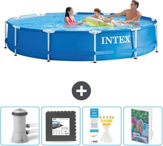 Intex Piscina Con Estructura Redonda - 366x76 Cm - 7-piezas Scb131