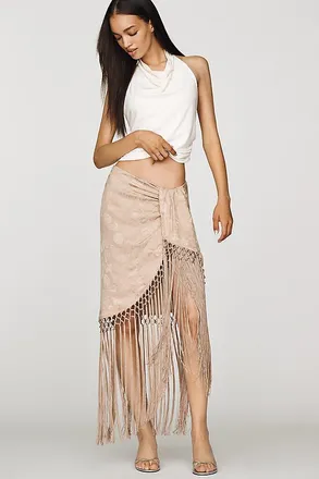 Ronny Kobo Frances Silk Blend Mini Skirt