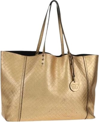 Bottega Veneta Pre-owned Tote Bags, female, Yellow, Size: ONE SIZE Pre-owned Vintage Tote Bag