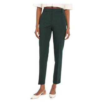 Pinko Bello Pantalone Punto Stoffa - female - PINKO - Slim-fit Trousers - Green - XS - Trousers