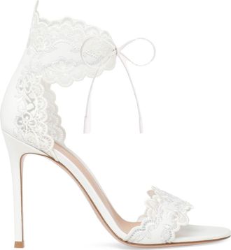 Gianvito Rossi Evie Sandal Sandals in White at Nordstrom, Size 41.5