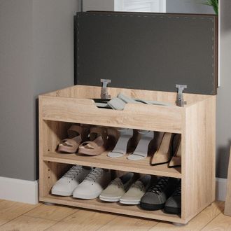 Vicco Banco Para Zapatos Rolfe, Sonoma, 60 X 45 Cm