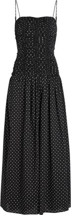 Faithfull The Brand Mira Polka dot Cotton Maxi Dress - Black And White - XL (UK16 / XL)