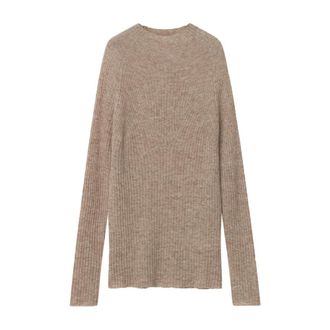 Day Birger Et Mikkelsen Merino Blend Pullover met Hoge Hals - Dames - Coltruien - Bruin - S - Wol - Truien & Vesten