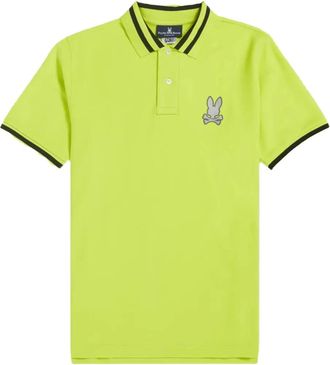 Psycho Bunny Polo Rushup con ricamo teschio - Giallo