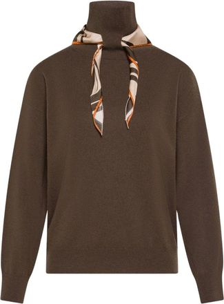 Seventy Truien & Vesten, Dames, Bruin, L, Dolcevita met sjaal