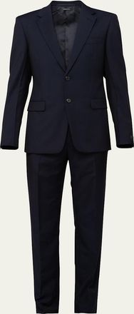 Prada Mens Solid Wool-Mohair Suit