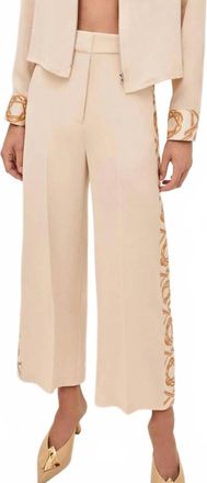 Alexis Luzon Wide Leg Pants In Ivory/orange
