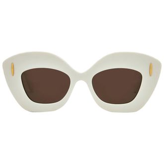 Loewe ANAGRAM Brown Cat Eye Ladies Sunglasses LW40127I 25E 48
