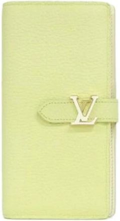 Louis Vuitton Pre-owned Vertical Calf Long Wallet - Dames - Vintage Accessoires - Groen - ONE Size - Leer - Vintage